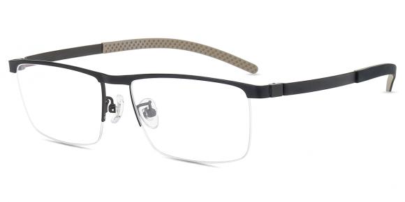 Men's semi-rimless Titanium eyeglasses | Firmoo.com