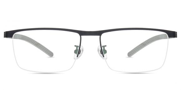 Men's semi-rimless Titanium eyeglasses | Firmoo.com