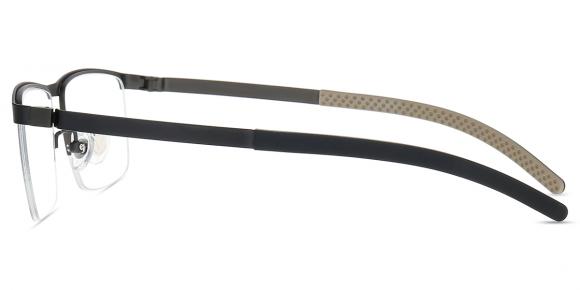 Men's semi-rimless Titanium eyeglasses | Firmoo.com