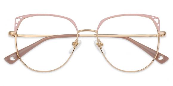 Women's full frame Metal eyeglasses | Firmoo.com