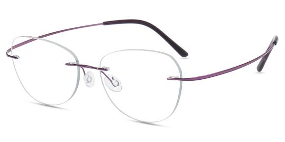 Monture De Lunettes 5th Avenue FABM13 Titanium Violet Ovale - Neuf Sans étiquette