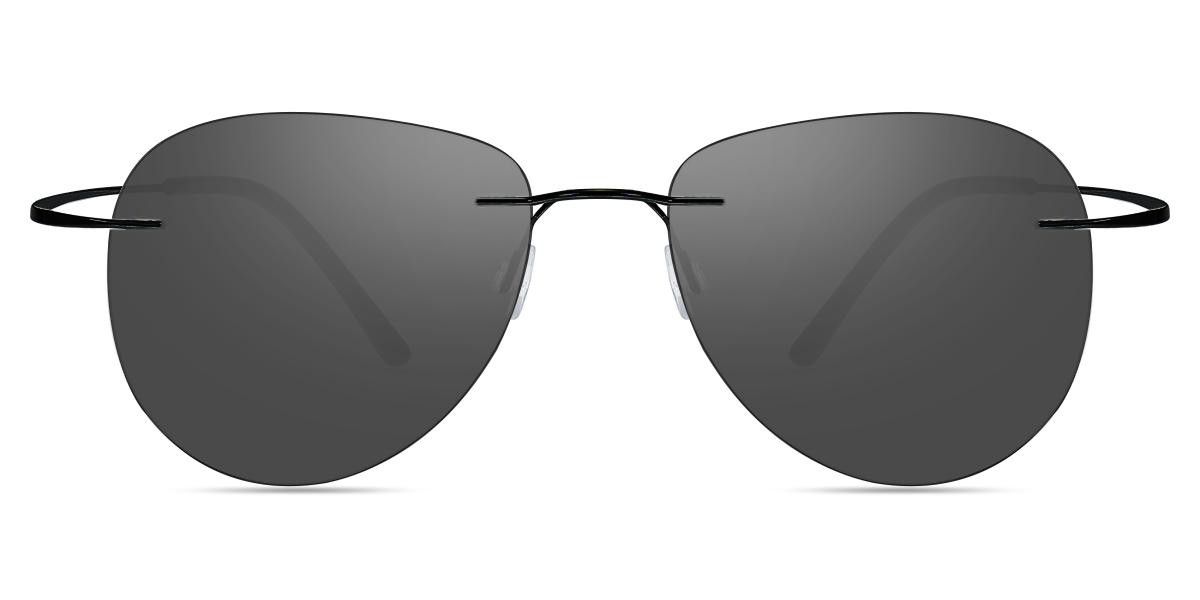 Unisex rimless Titanium sunglasses