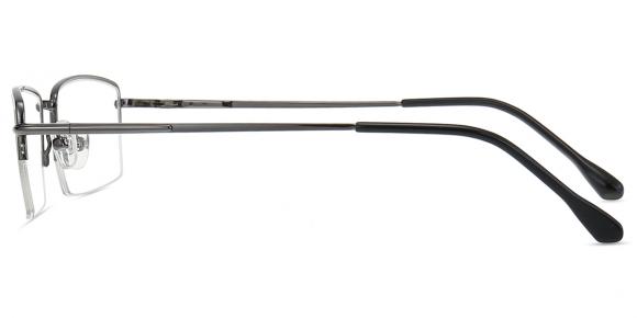Men's semi-rimless Metal eyeglasses | Firmoo.com