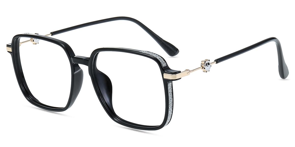 Lunettes de vue Femmes TM39234 | Noir Tr ,Métal Grande Carré lunettes