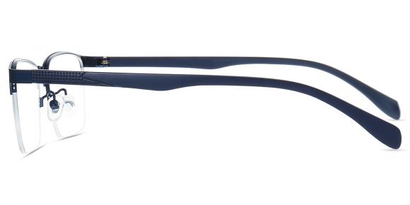 Men's semi-rimless Metal eyeglasses | Firmoo.com