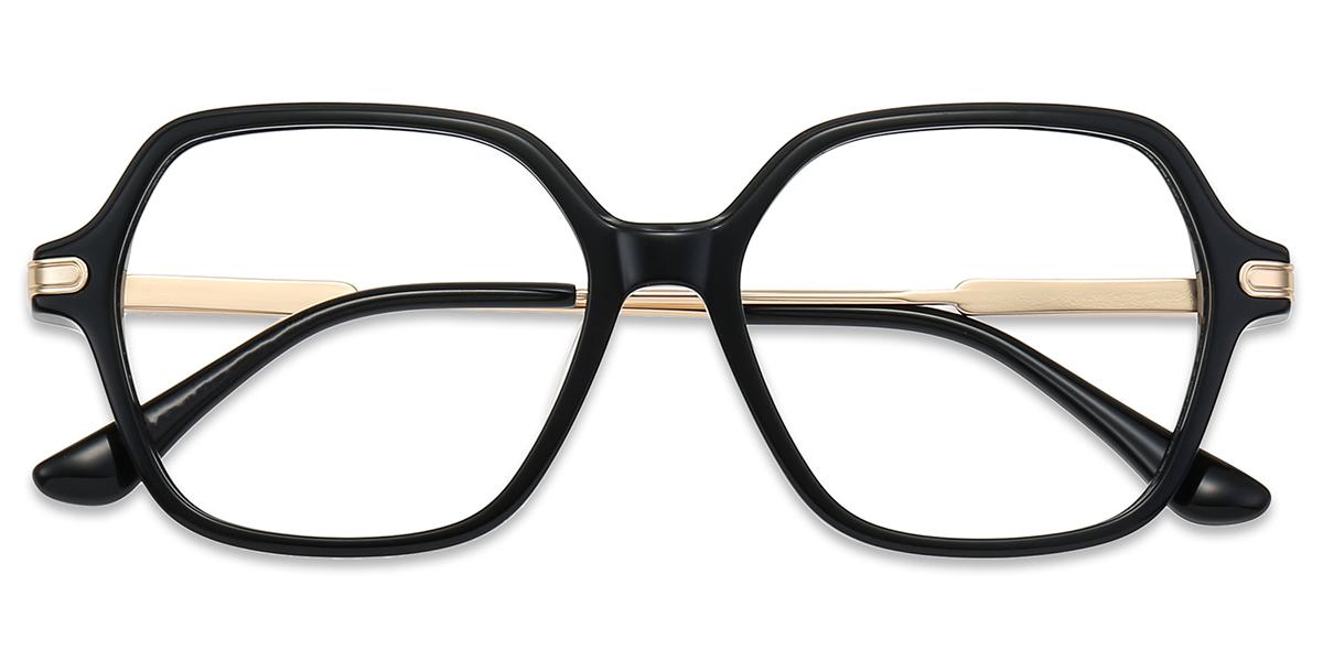 Occhiali Da Vista Unisex TR47187 | Occhiali Quadrati Neri In Tr | IT - Foto 4