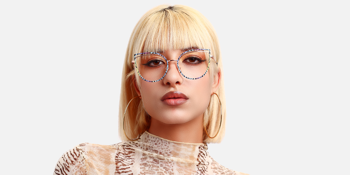 Women's full frame Metal eyeglasses | Firmoo.com