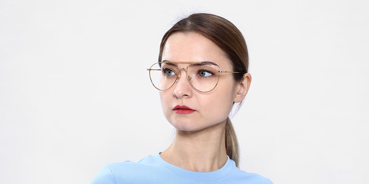 Men Glasses Large Vicky21121 | Black Metal Aviator Frame | Firmoo UK