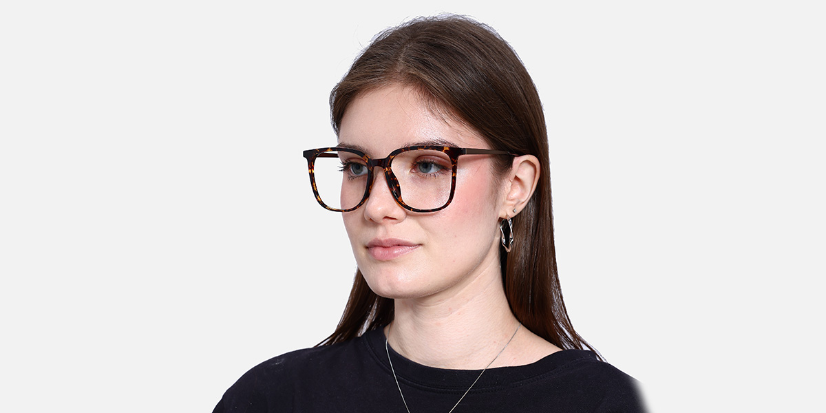 Unisex full frame TR & Metal eyeglasses | Firmoo.pl