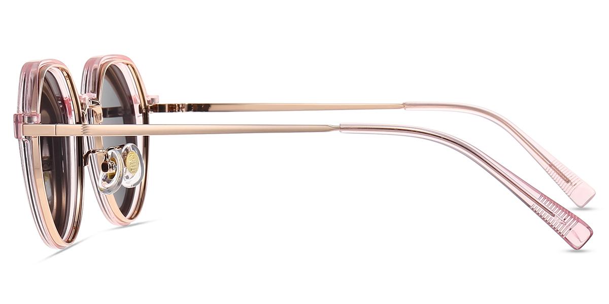 Lunettes Roses Lunettes de vue Femmes M74639 | Or Rose Métal Grande En écaille ...
