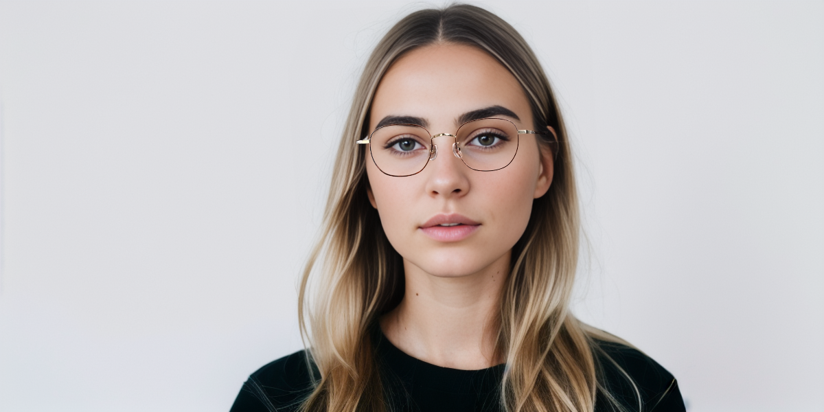 Unisex full frame Titanium eyeglasses