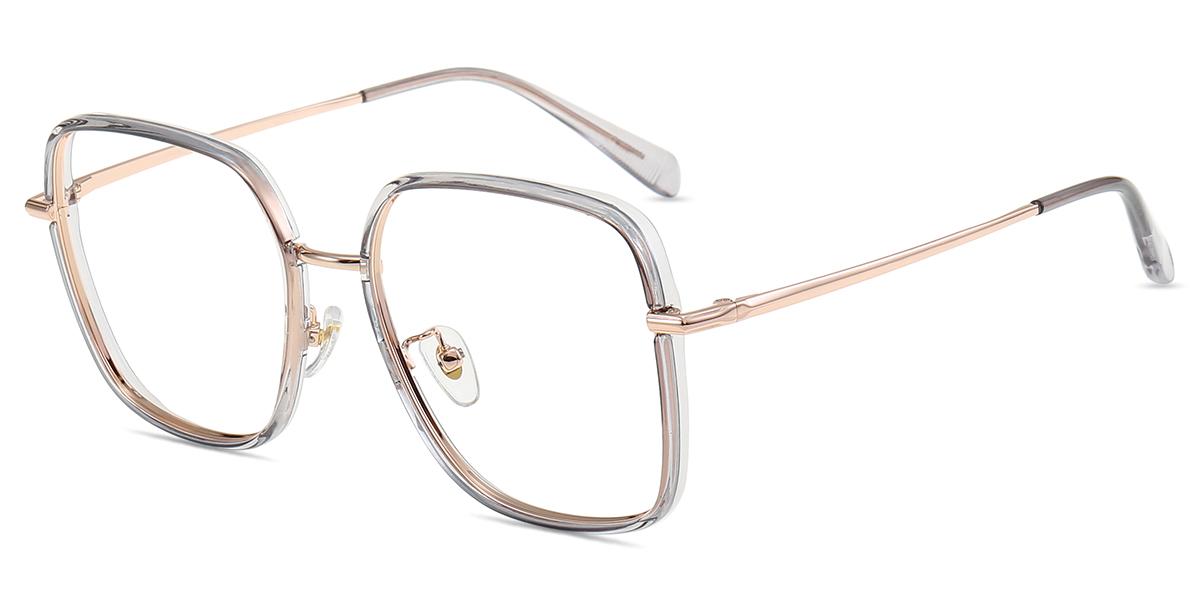 Lunettes de vue Femmes MT61281 | Gris,Clair,Or Rose Titane ,Tr Grande