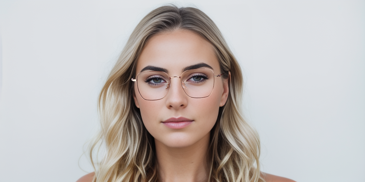 Women's full frame Metal eyeglasses