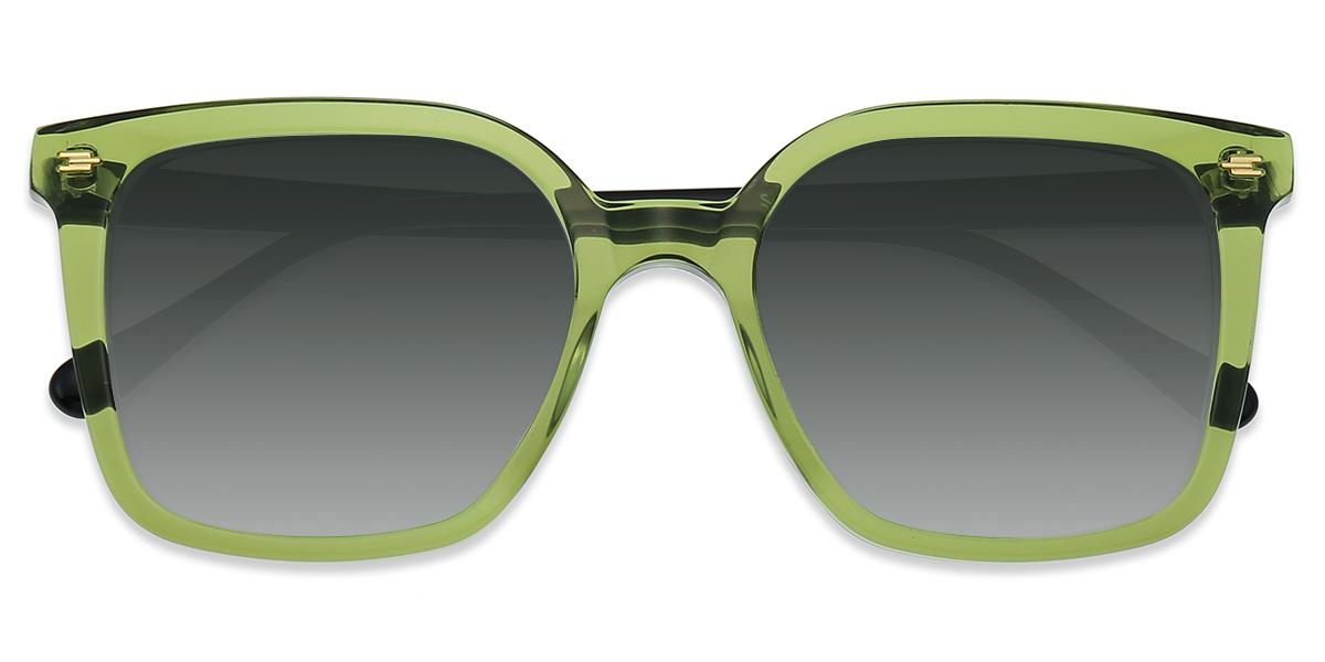 Lunettes De Soleil Pif Wear 3051 - Monture Acétate Ronde Noire - Verres Noirs UV400 - Neuves