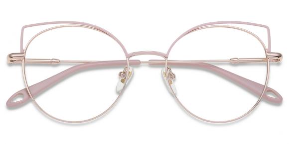 Rose gold shop cat eye glasses