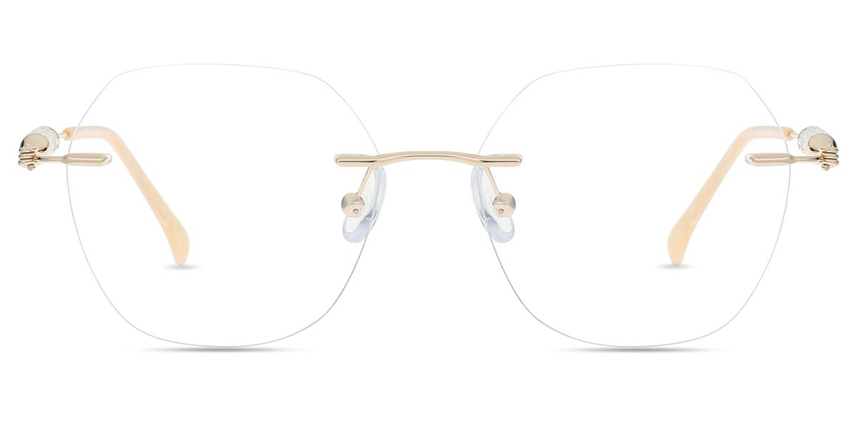 Gafas De Sol Poligonales Vintage Para Mujer - Protección UV400, Lentes Coloridas, Marco De Metal Y Plástico