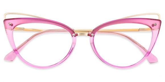 Women's full frame TR & Metal eyeglasses | Firmoo.com