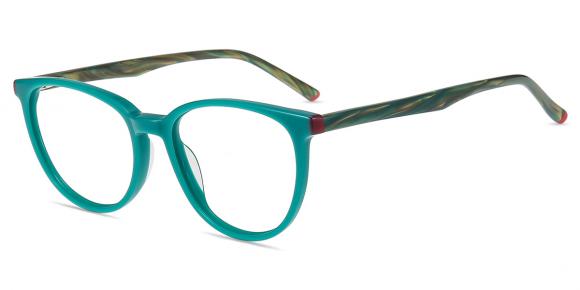 Lunettes de vue Femmes AC91839 | Vert Acétate Petit En écaille lunettes ...