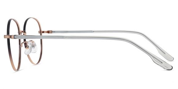 Unisex full frame Metal eyeglasses | Firmoo.com