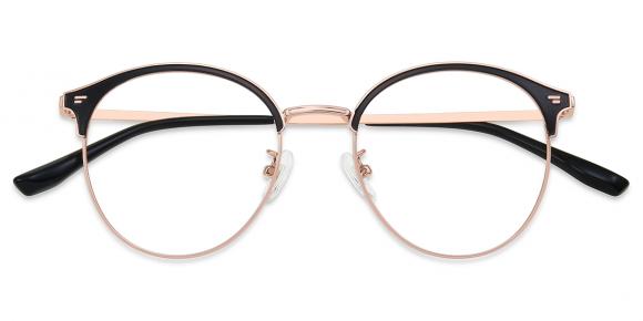 Black and rose gold glasses cheap frames