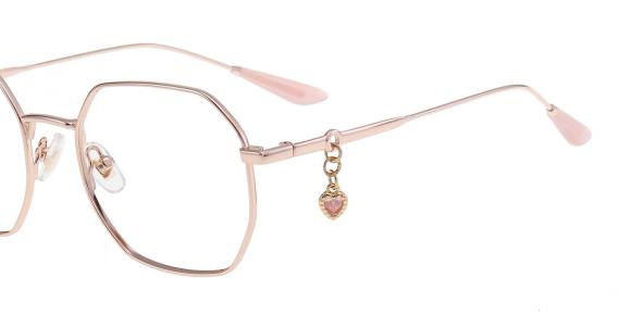 neco☆ 2点　ブルー　M　ピンク　M Women's full frame Metal eyeglasses | Firmoo.com