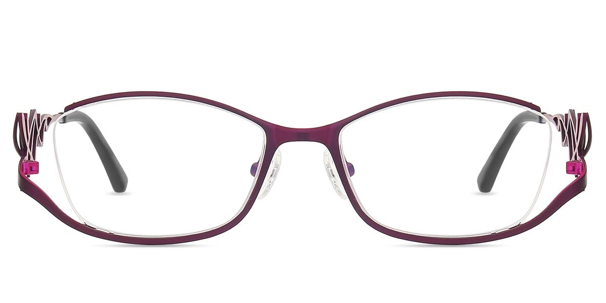 Women's semi-rimless Metal eyeglasses | Firmoo.com