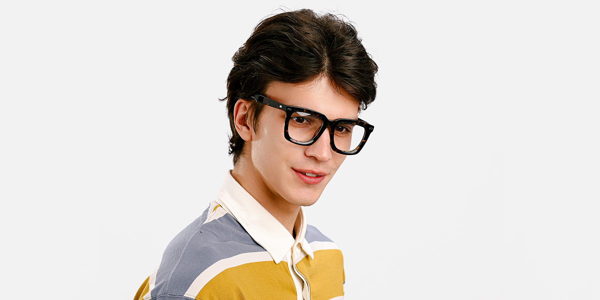 Unisex full frame Acetate eyeglasses | Firmoo.com