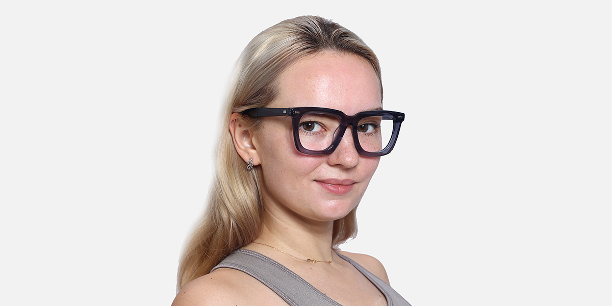 Unisex full frame Acetate eyeglasses | Firmoo.com