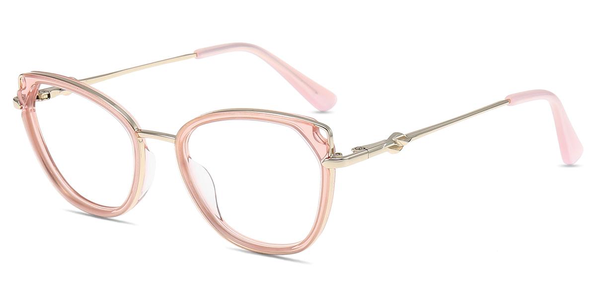 Lunettes De Vue Femmes Tm Rose Or M Tal Ac Tate Petit Il De Chat Lunettes Firmoo Fr