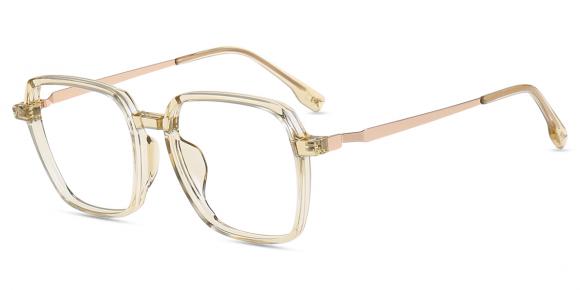 Lunettes de vue Femmes TM37459 | Clair,Rose Tr ,Métal Grande Carré