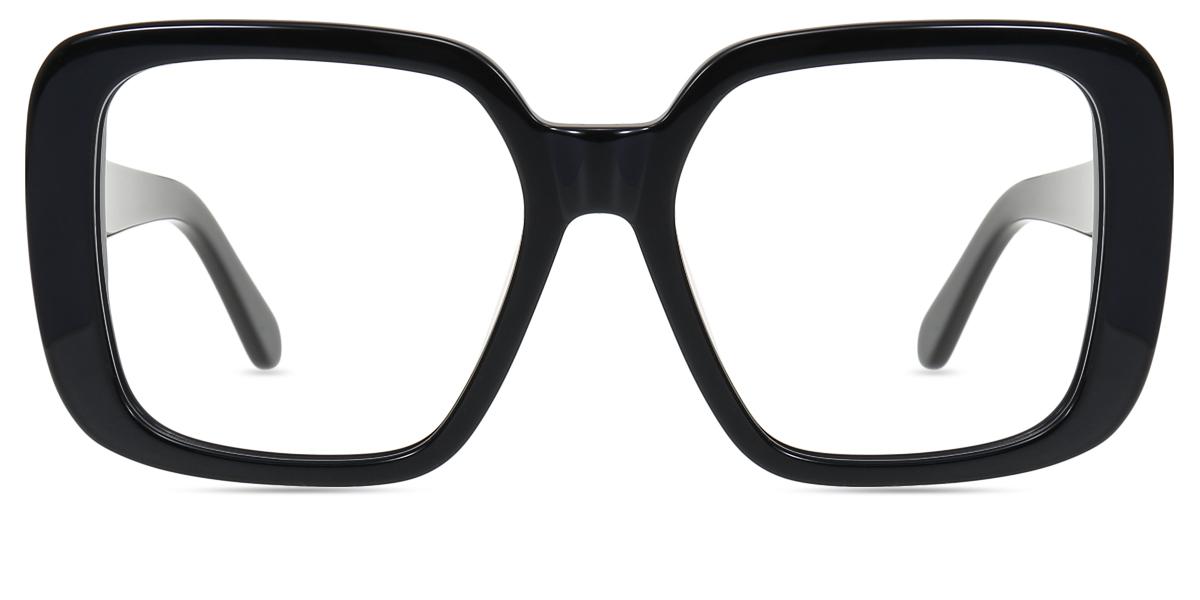 Lunettes de vue Femmes AC31903 | Motifs Acétate Moyen Carré lunettes