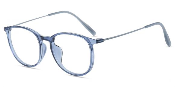 Gafas Graduadas Unisex TM15544 | Gafas Ovalada Claras,Azules Con Montura Tr ,Metal | Firmoo ES