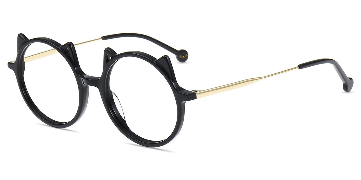 Occhiali Rotondi Adulto Nero - Taglia Unica In Plastica - Occhiali Da Sole O Fashion - Foto 7