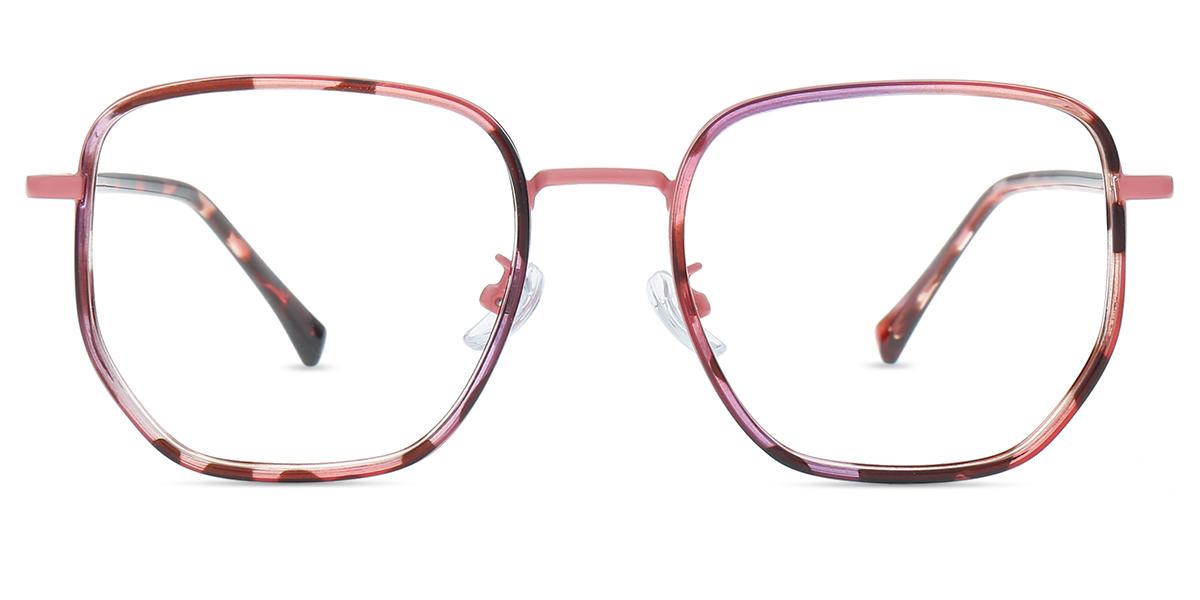 Lunettes Roses Lunettes de vue Femmes MT20531 | Rose,Motifs Métal ,Tr Grande Carré ...