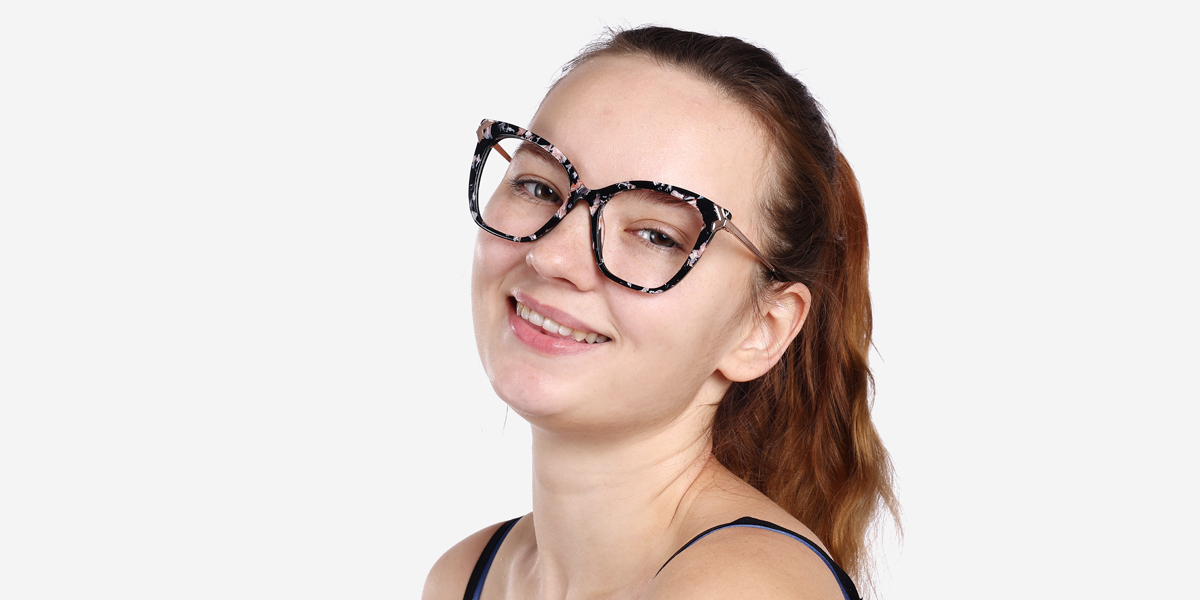 Women's full frame Metal & Acetate eyeglasses | Firmoo.com