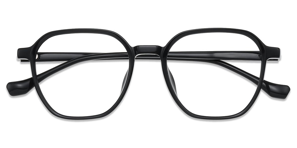 Occhiali Da Vista Unisex TR47187 | Occhiali Quadrati Neri In Tr | IT - Foto 3