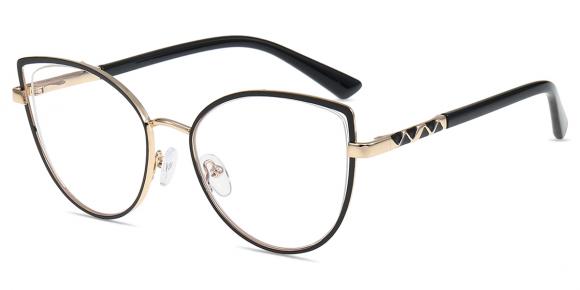 Women's semi-rimless Metal eyeglasses | Firmoo.com