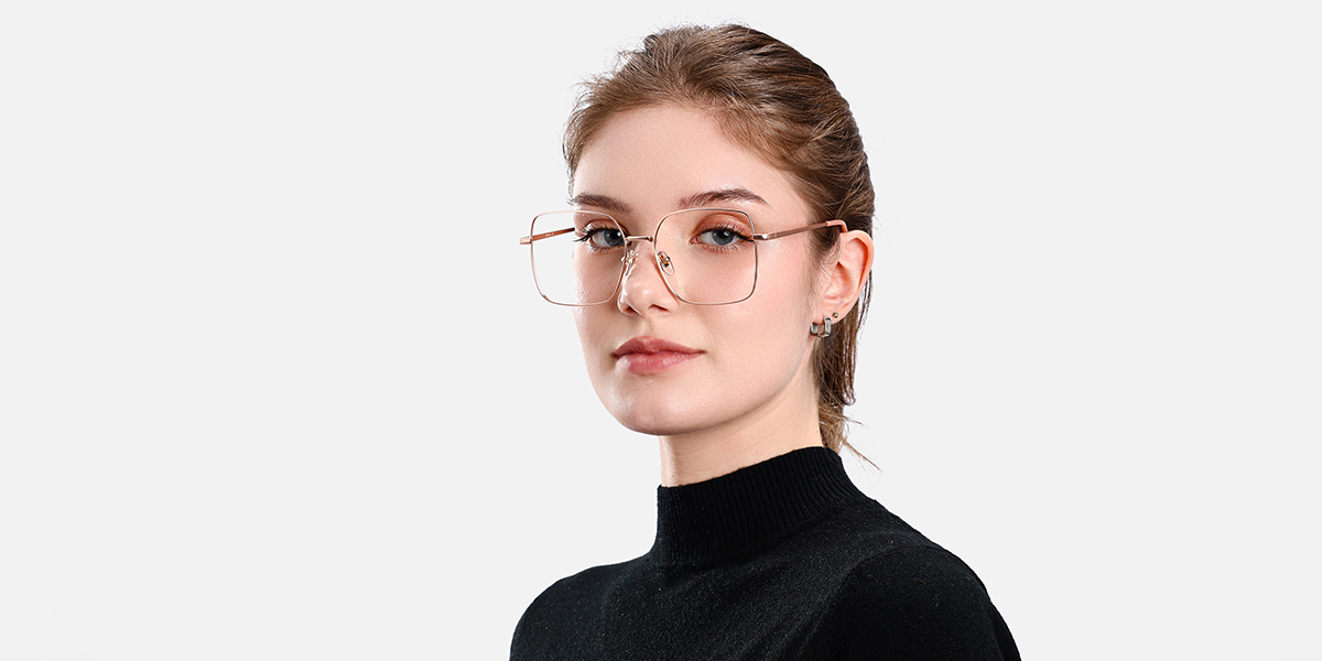 Women's full frame Metal eyeglasses | Firmoo.com