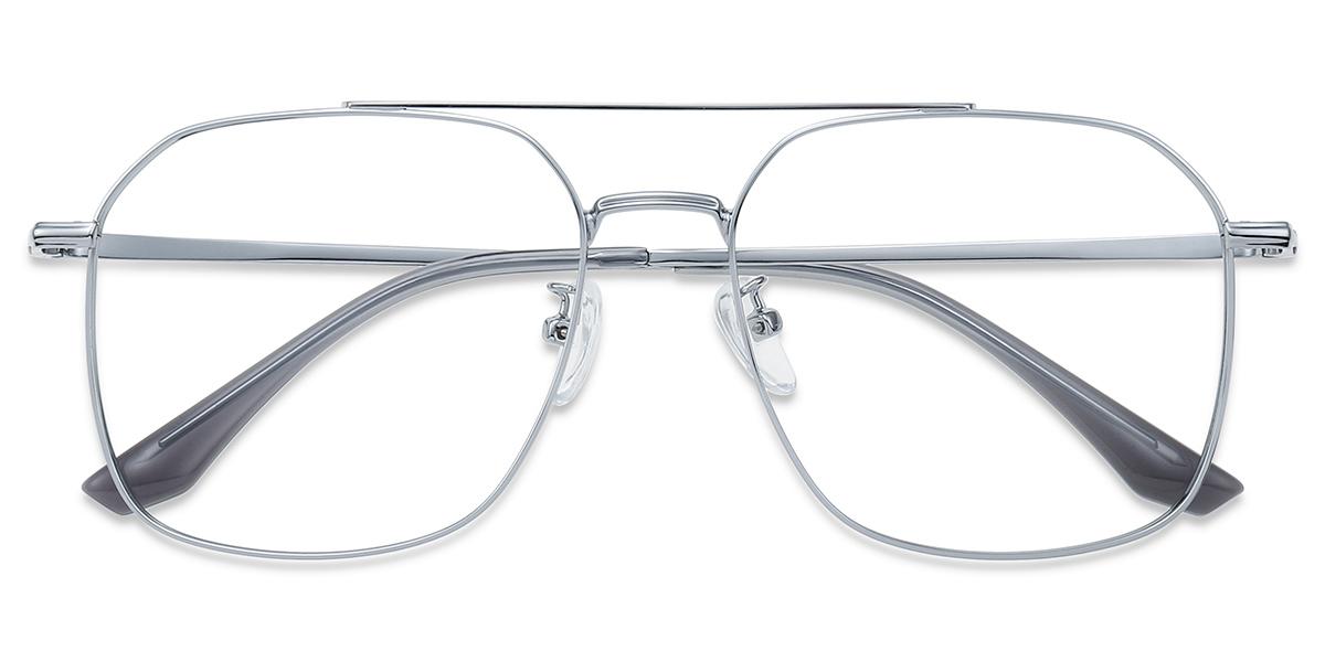 Unisex full frame metal eyeglasses | Firmoo.com