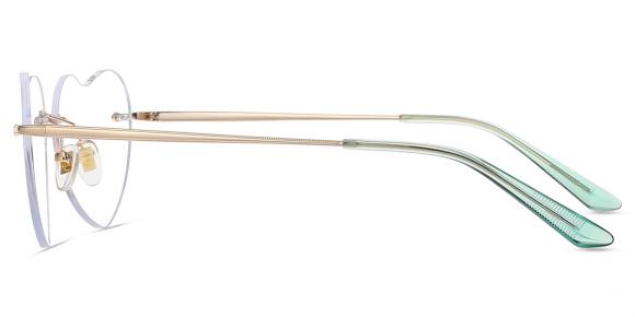デュエット ホワイトフレーム Women's rimless Metal eyeglasses | Firmoo.com
