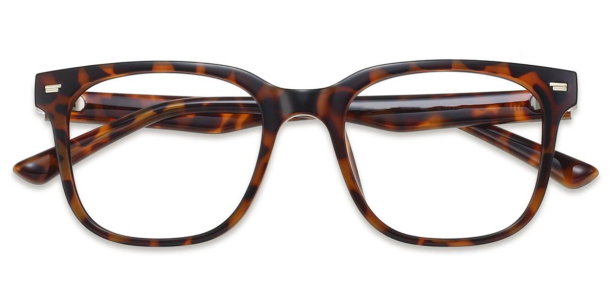 Occhiali Da Vista Unisex TR75056 | Occhiali Quadrati Tartarugati In Tr - Foto 14