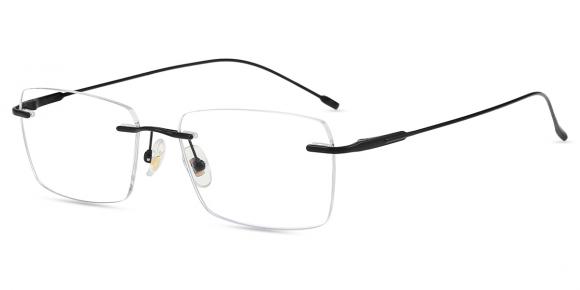Lunettes De Vue JF REY JF2626 - Monture Titane Noir Mat Rectangulaire - France