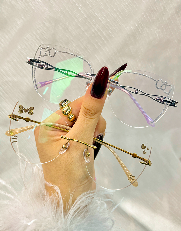 Women's rimless Metal eyeglasses | Firmoo.com