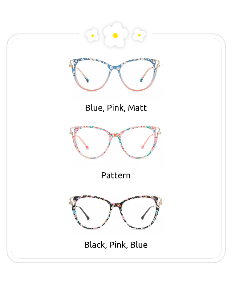 Women's full frame TR & Metal eyeglasses | Firmoo.com