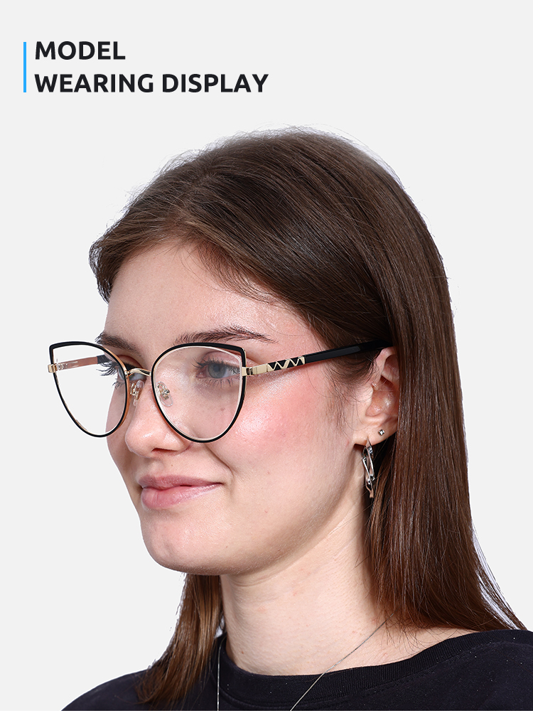 Women's semi-rimless Metal eyeglasses | Firmoo.com