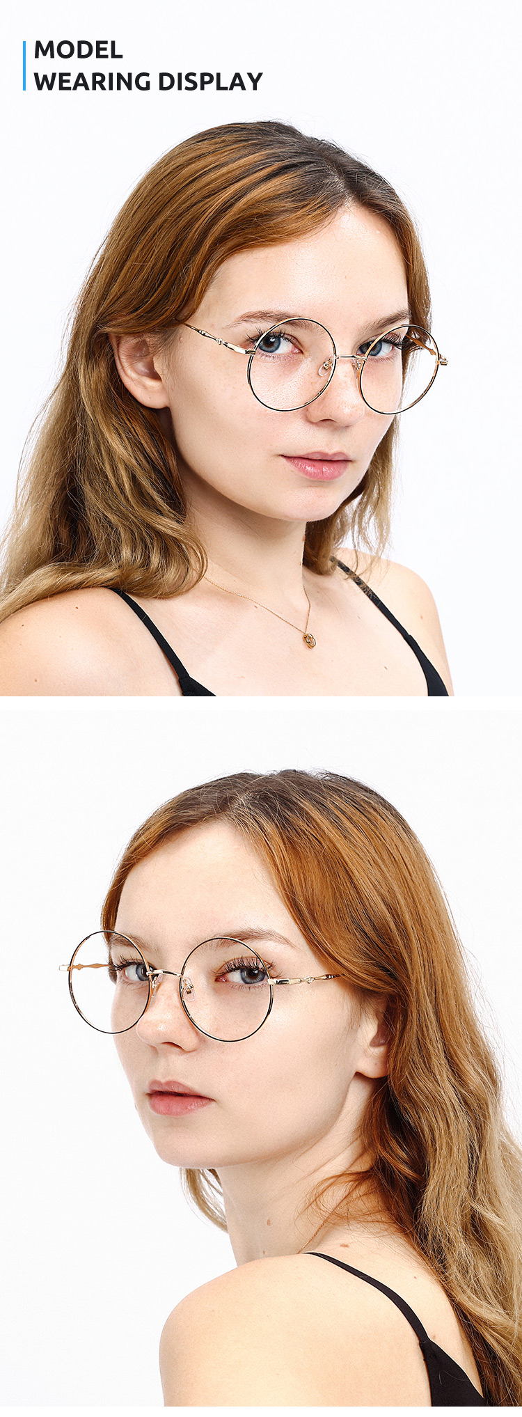 Unisex full frame Metal eyeglasses | Firmoo.com