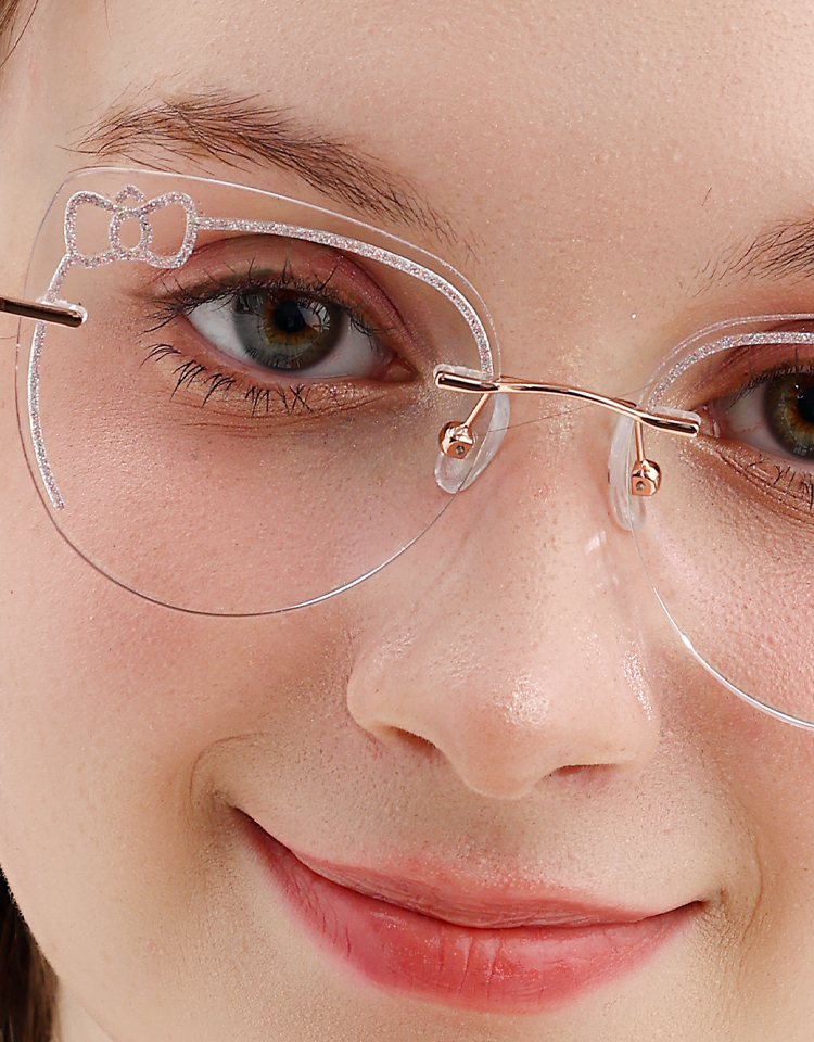 Women's rimless Metal eyeglasses | Firmoo.com