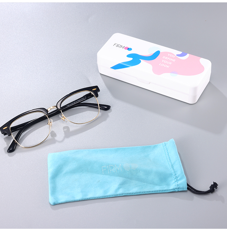 Unisex full frame mixed material eyeglasses | Firmoo.com