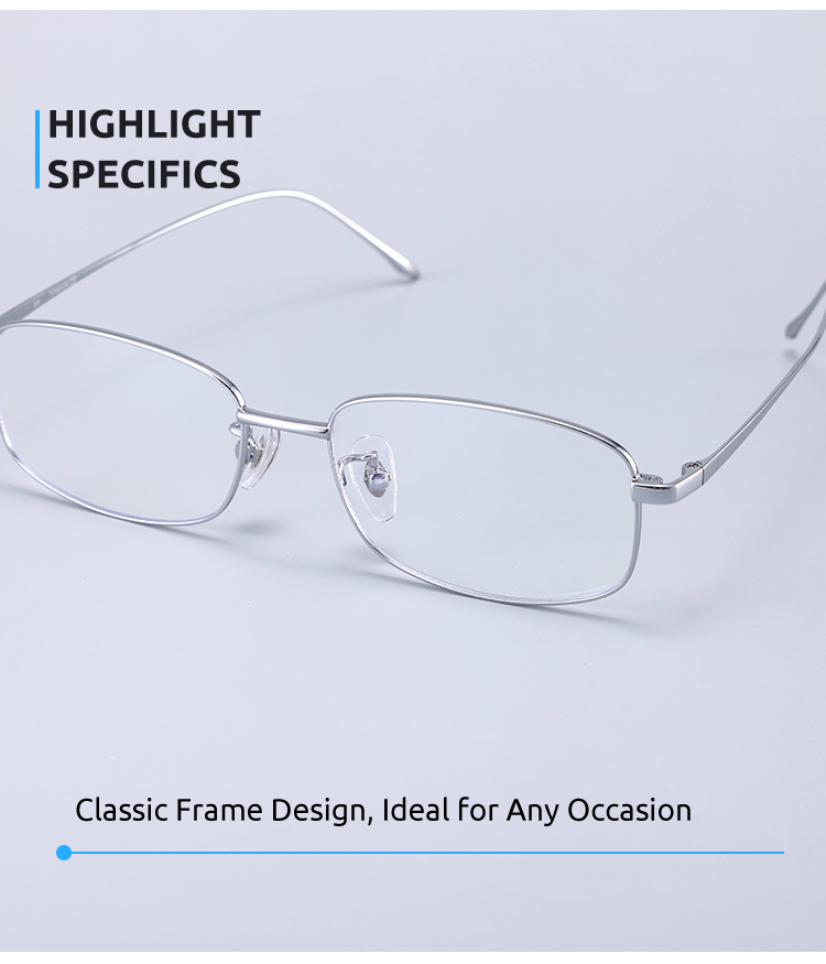 Unisex full frame Titanium eyeglasses | Firmoo.com