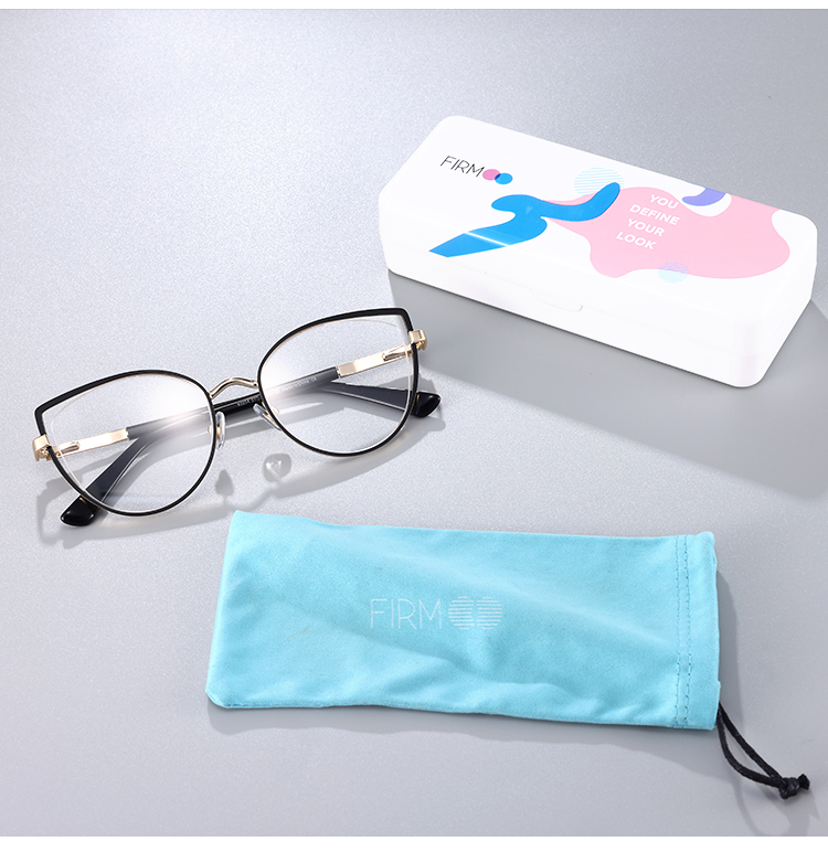 Women's semi-rimless Metal eyeglasses | Firmoo.com